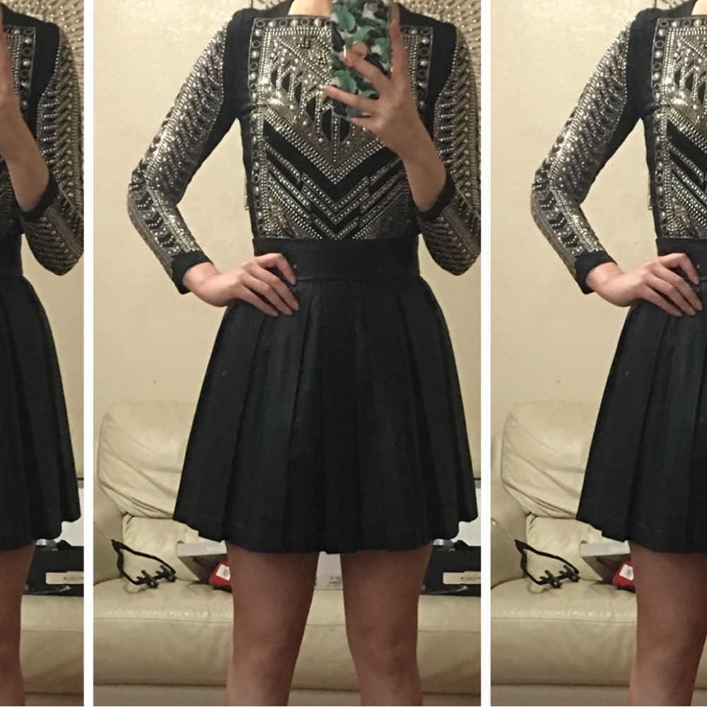 NWOT long sleeve embellished party top
